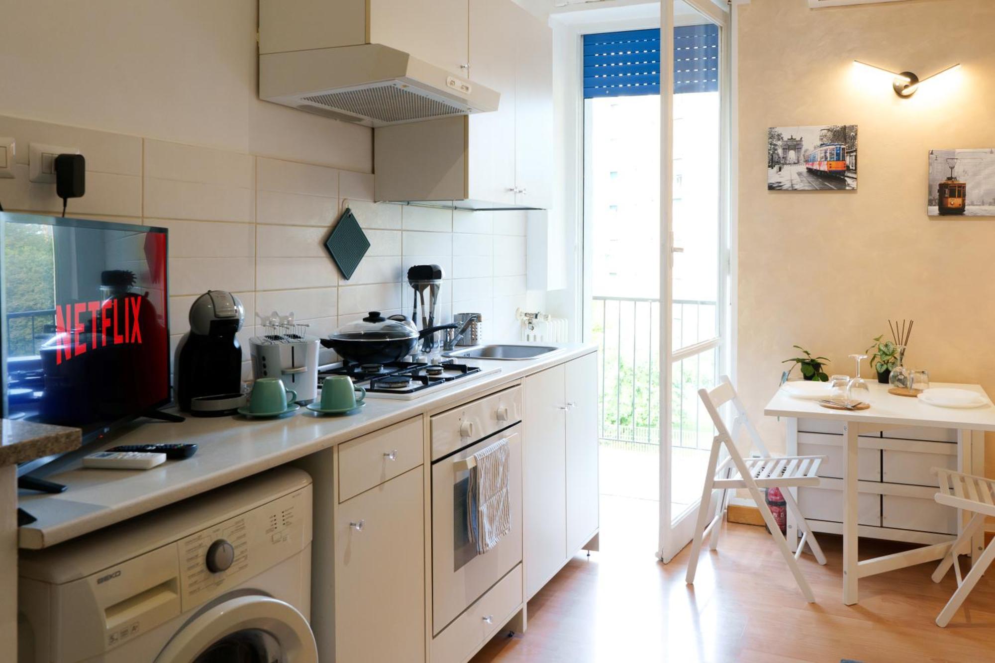 2Min Metro Rossa-20Min San Siro-Ac-Parcheggi Appartement Milaan Buitenkant foto